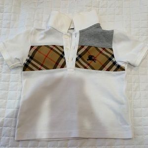 Kids Burberry polo shirt